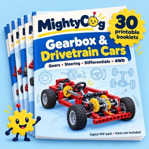 Gearbox & Drivetrain Cars booklet pack cover